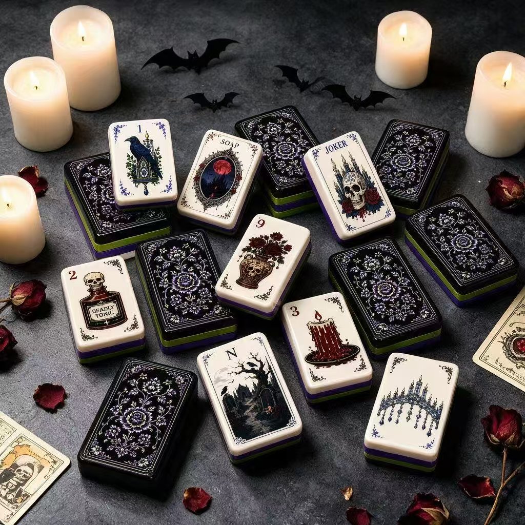 Gothic Nocturne Mahjong Tiles by Mahjong At Four