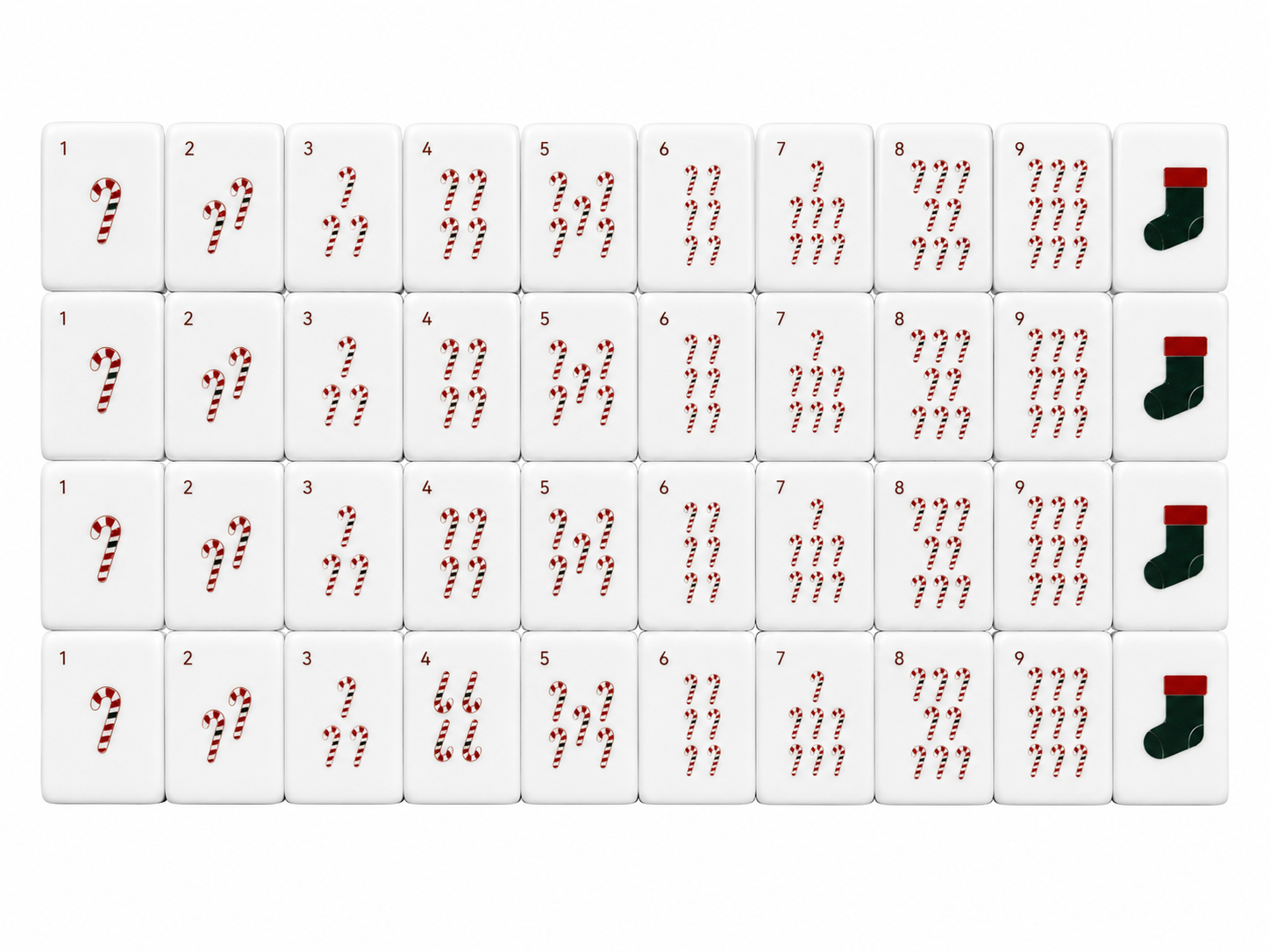 Christmas Cheer Mahjong Tiles product view 5
