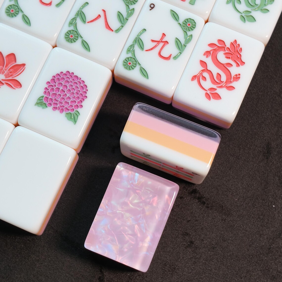 Purple Ice Flake Mahjong Tiles product view 3