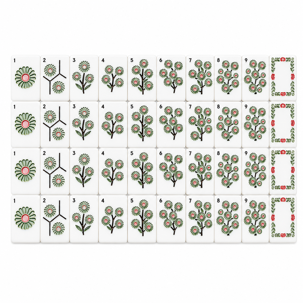 Purple Ice Flake Mahjong Tiles product view 5