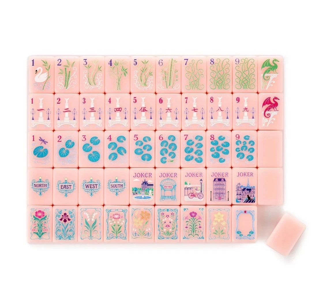 Pink Paris Mahjong Tiles product view 2