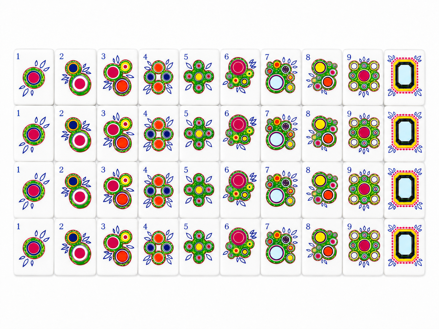 Chinoiserie Garden Mahjong Tiles product view 4