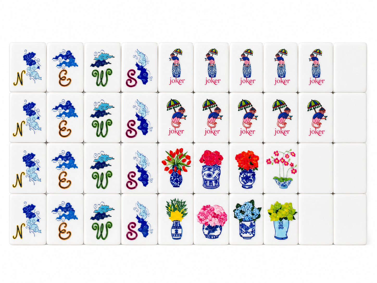 Chinoiserie Garden Mahjong Tiles product view 6