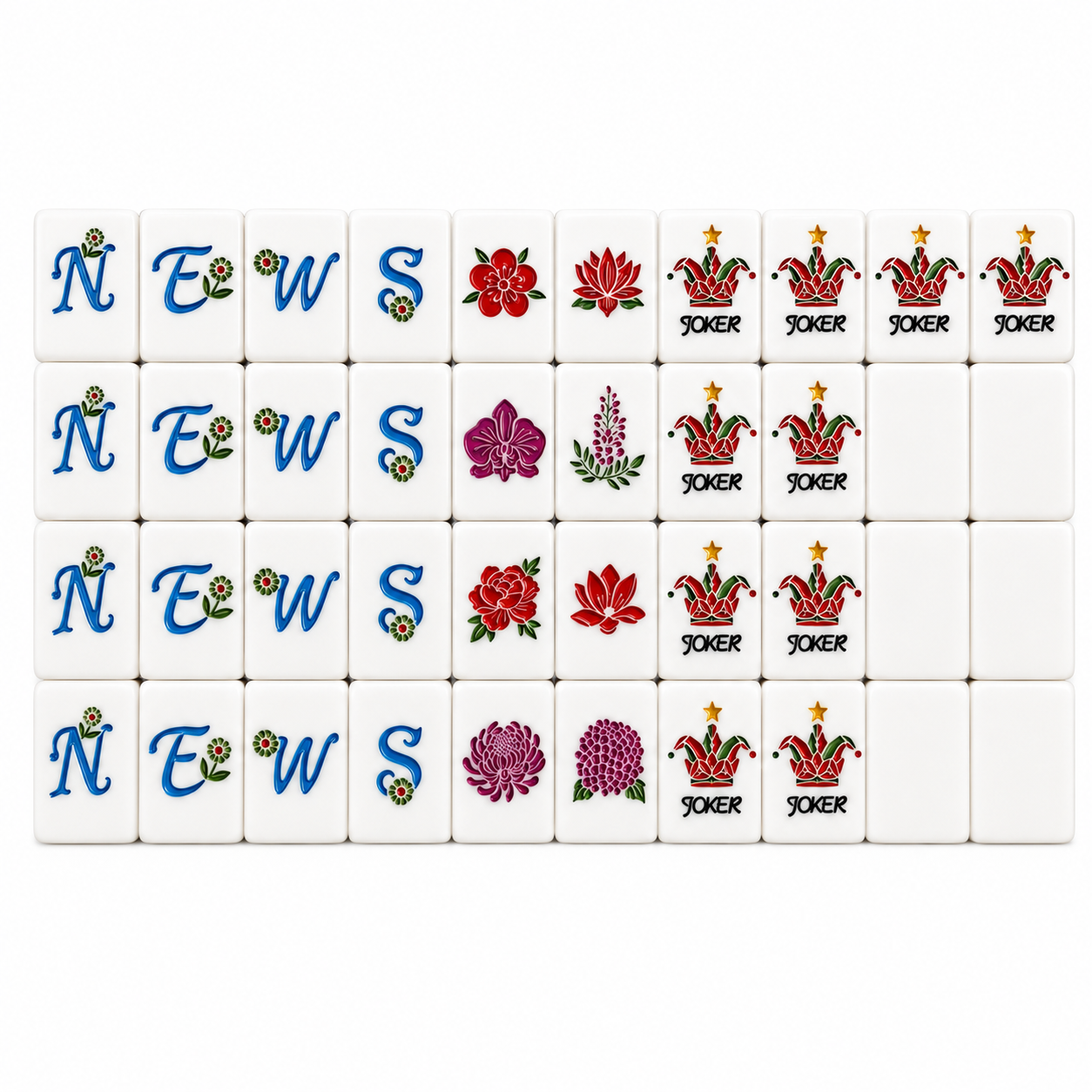 Purple Ice Flake Mahjong Tiles product view 7