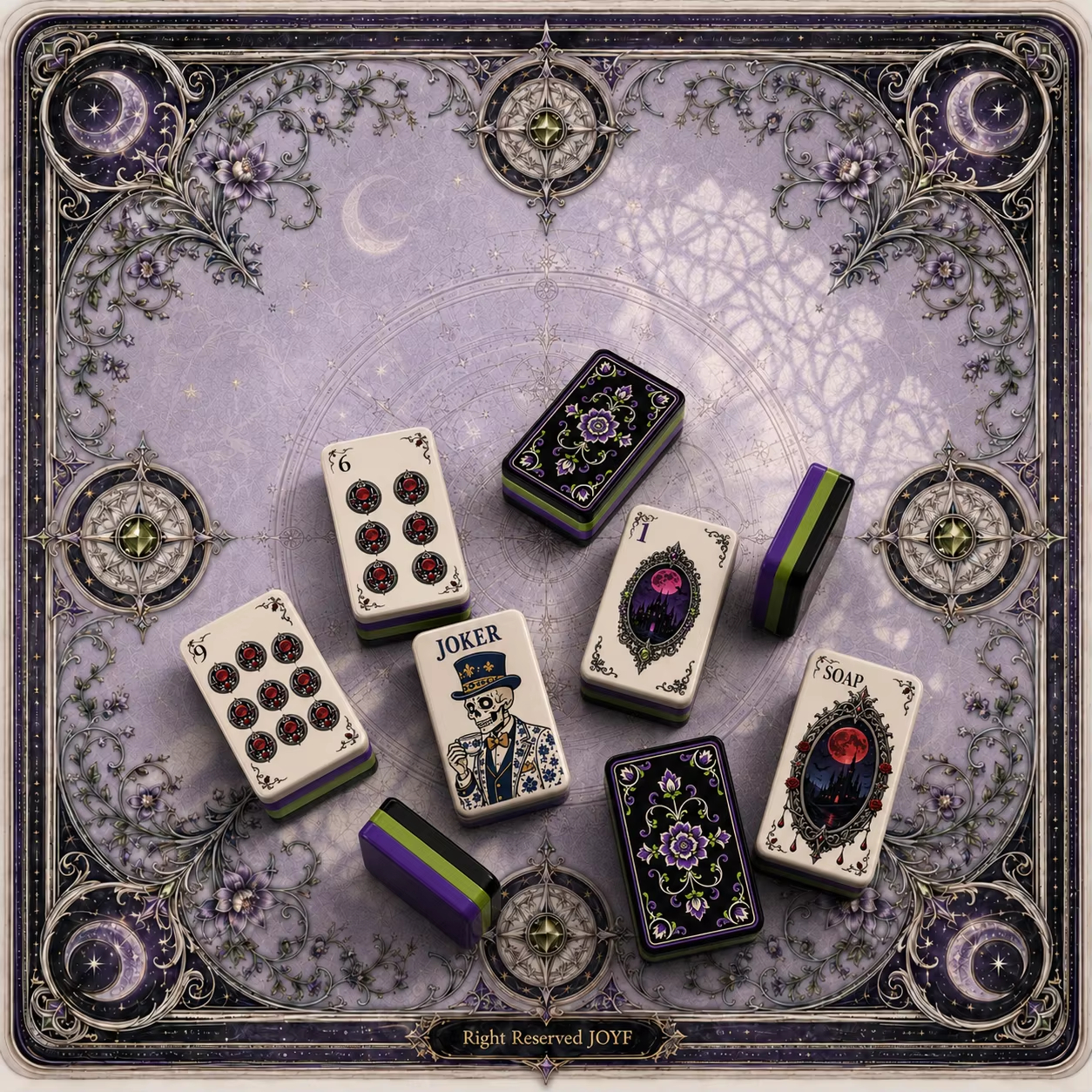 Gothic Nocturne Mahjong Tiles product view 5
