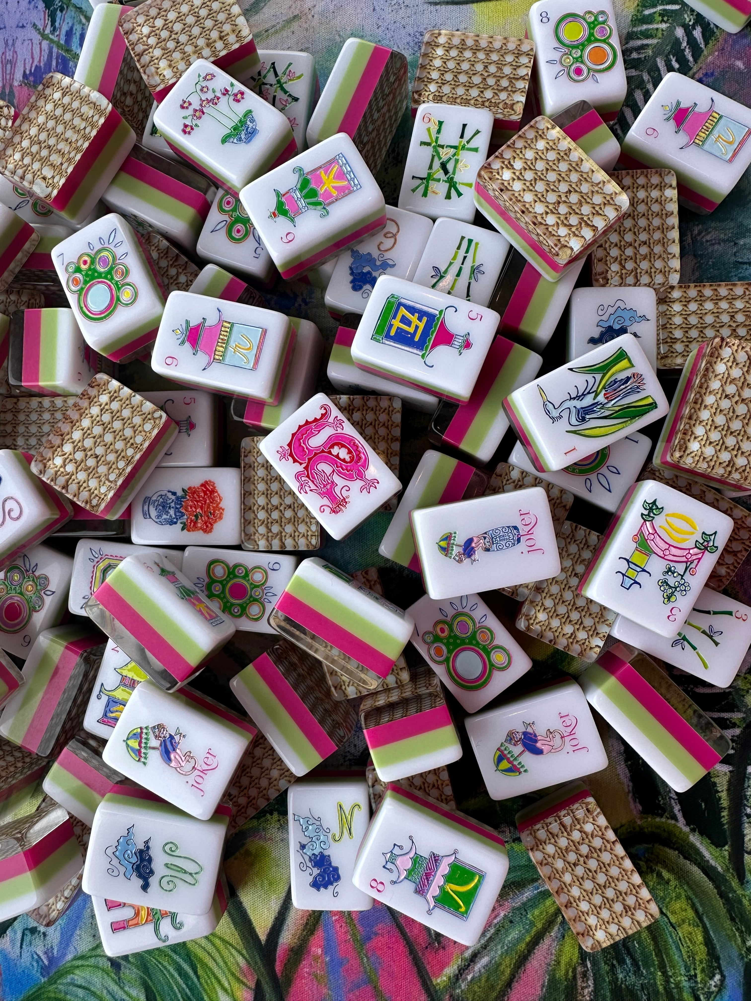 Chinoiserie Garden Mahjong Tiles product view 7