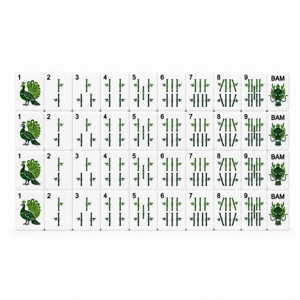 Emerald Vein Mahjong Tiles product view 5