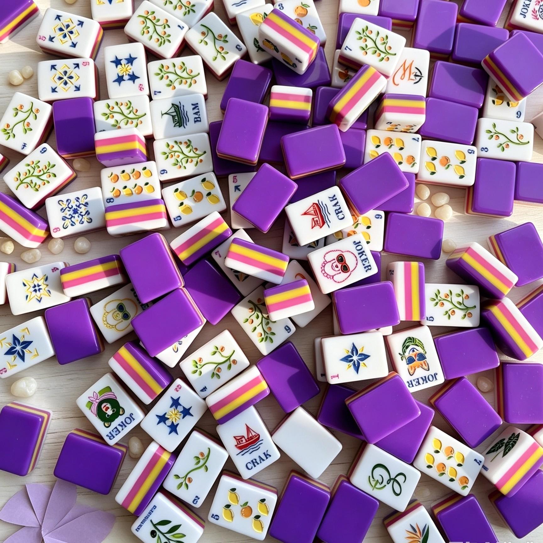 Mediterranean Citrus Mahjong Tiles product view 3