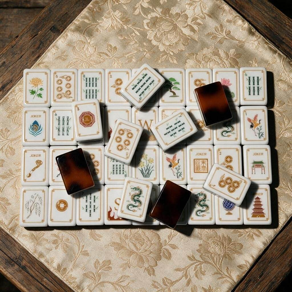 Imperial Tortoiseshell Mahjong Tiles product image