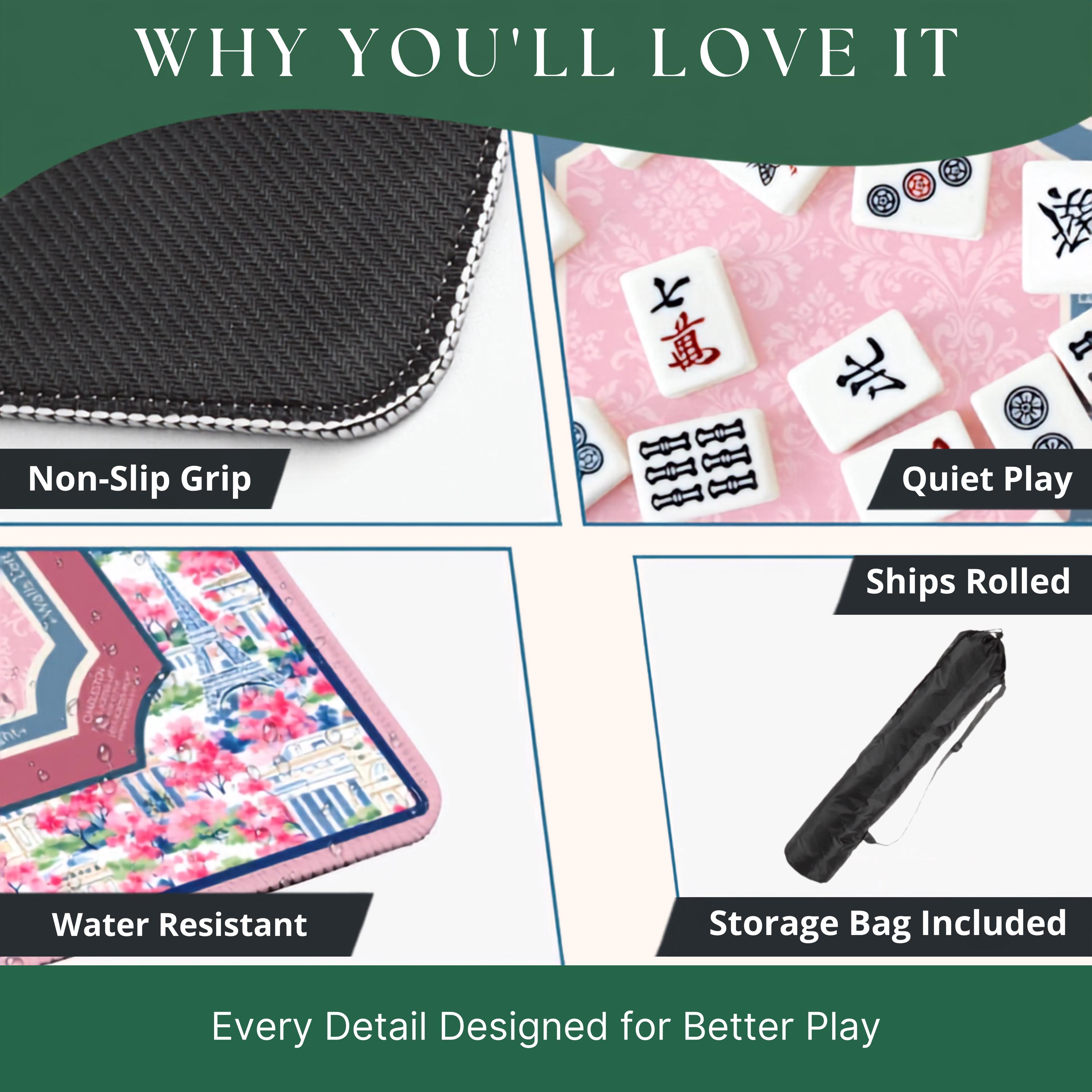 Chinoiserie Paris Mahjong Mat product view 3