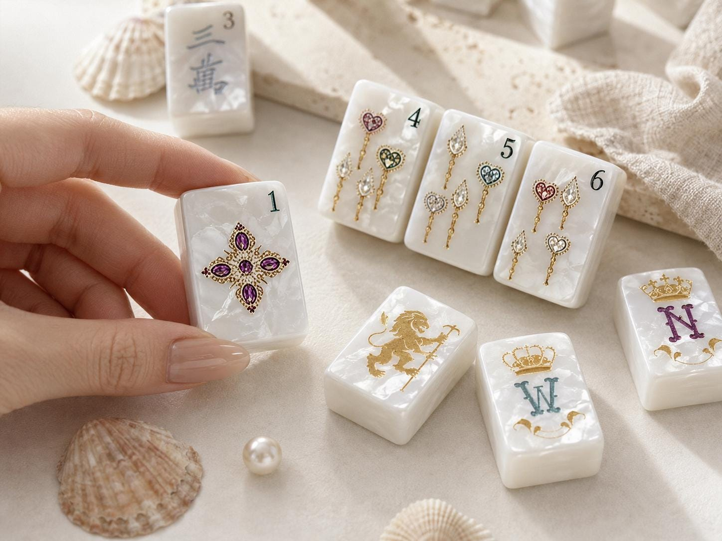 Pearlescent Mahjong Tiles product view 3