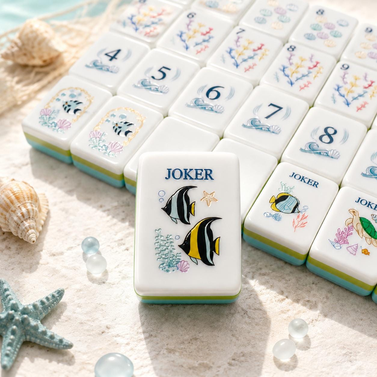 Ocean Breeze Mahjong Tiles product view 2