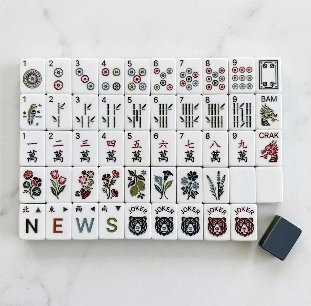 Teal Heritage Mahjong Tiles product view 2