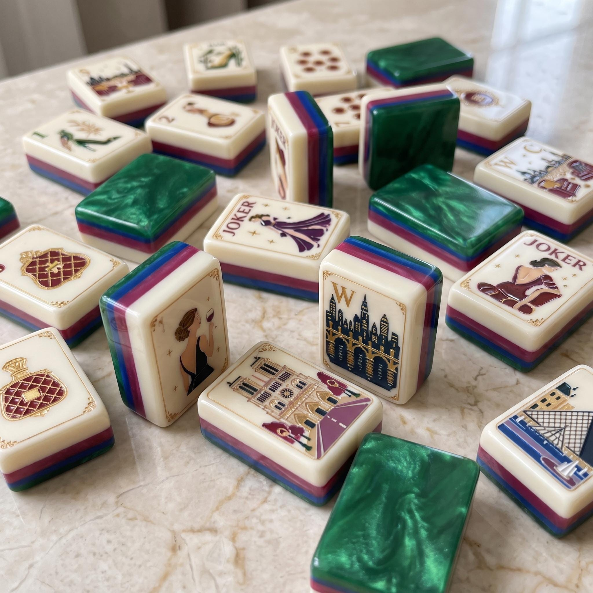 Parisian Reverie Mahjong Tiles product view 3