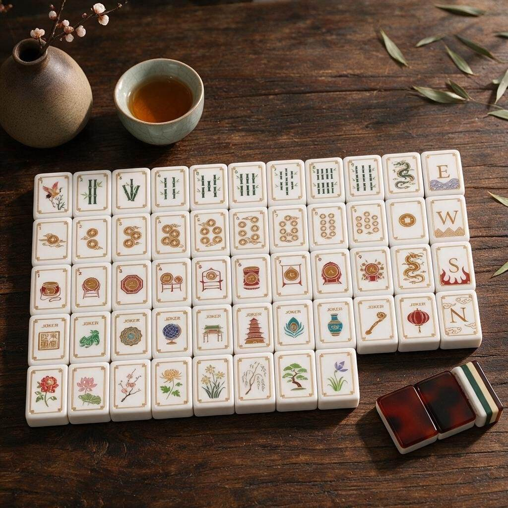 Imperial Tortoiseshell Mahjong Tiles product image