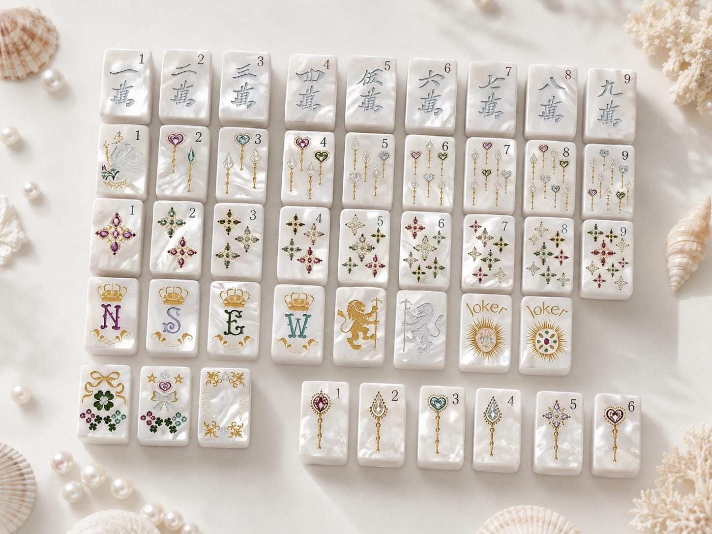 Pearlescent Mahjong Tiles product view 2