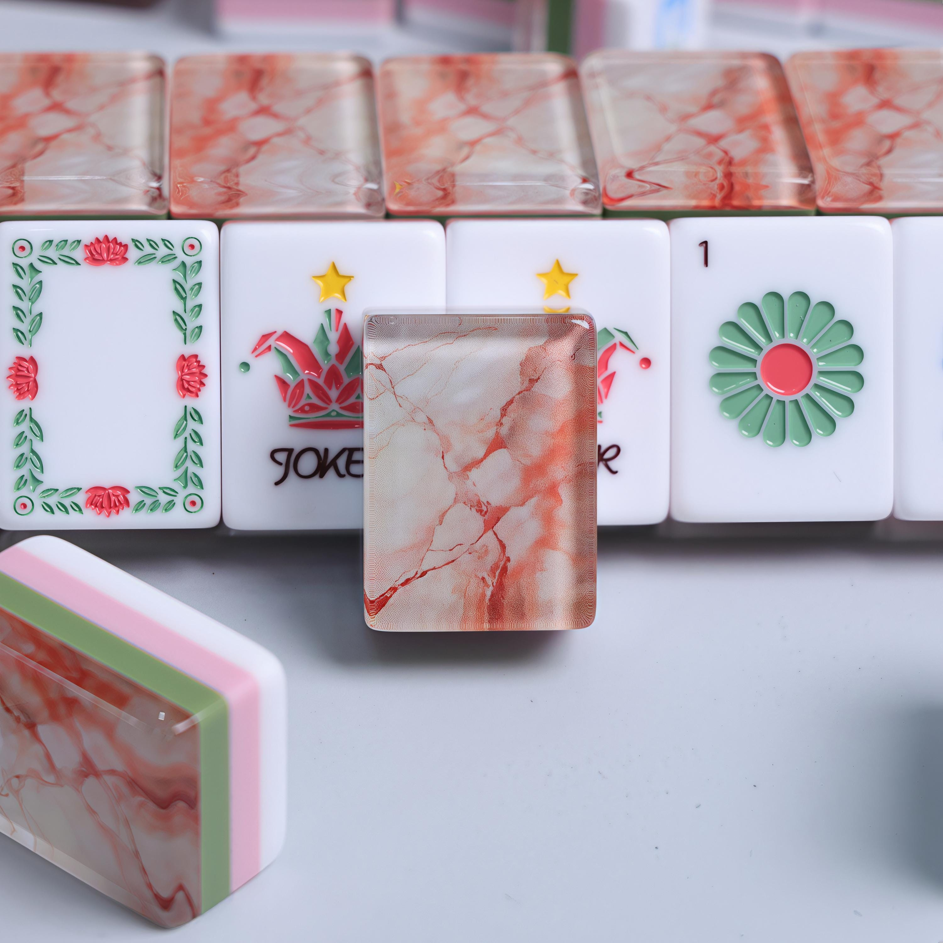 Coral Marble Mahjong Tiles product view 8
