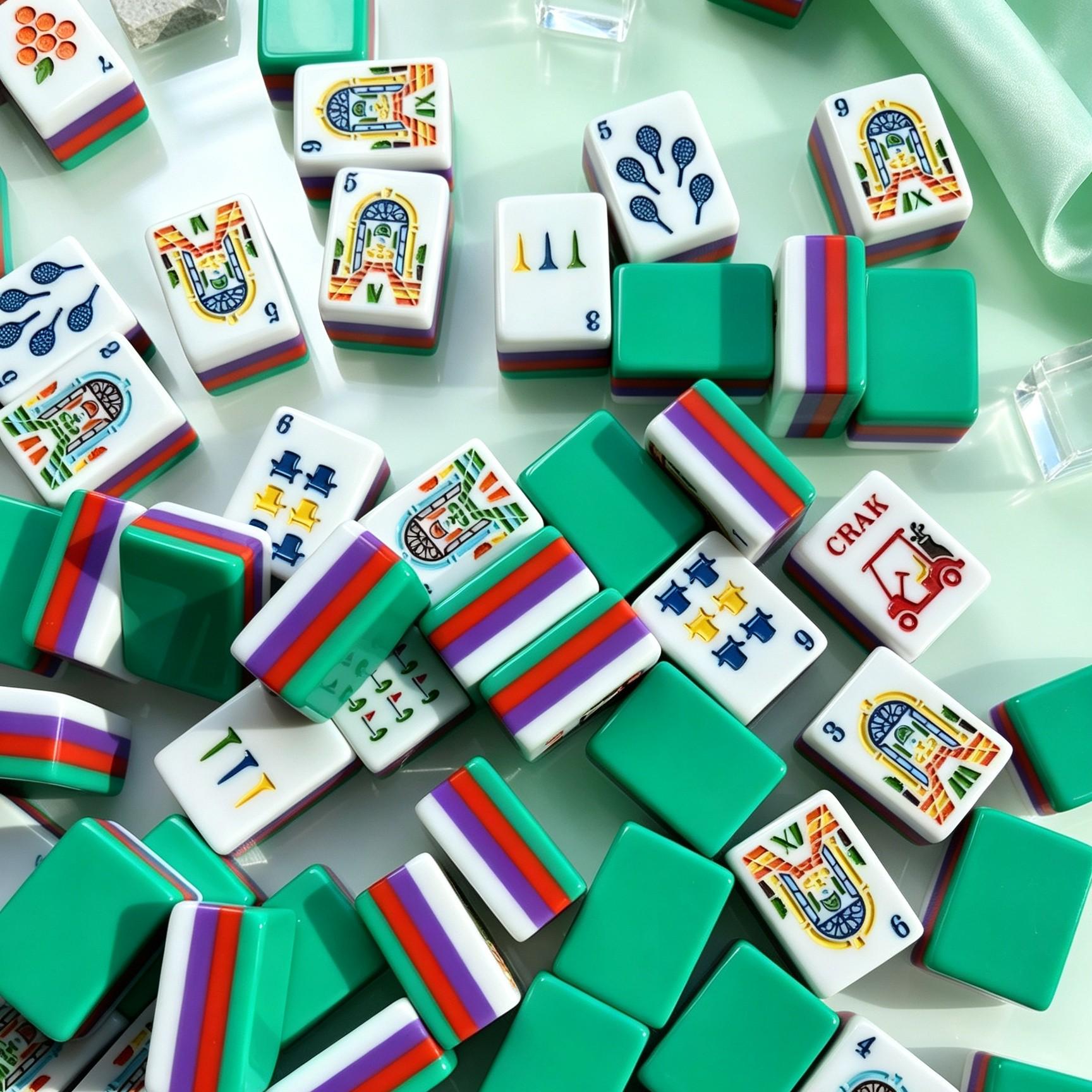 Palm Springs Jade Mahjong Tiles product view 4