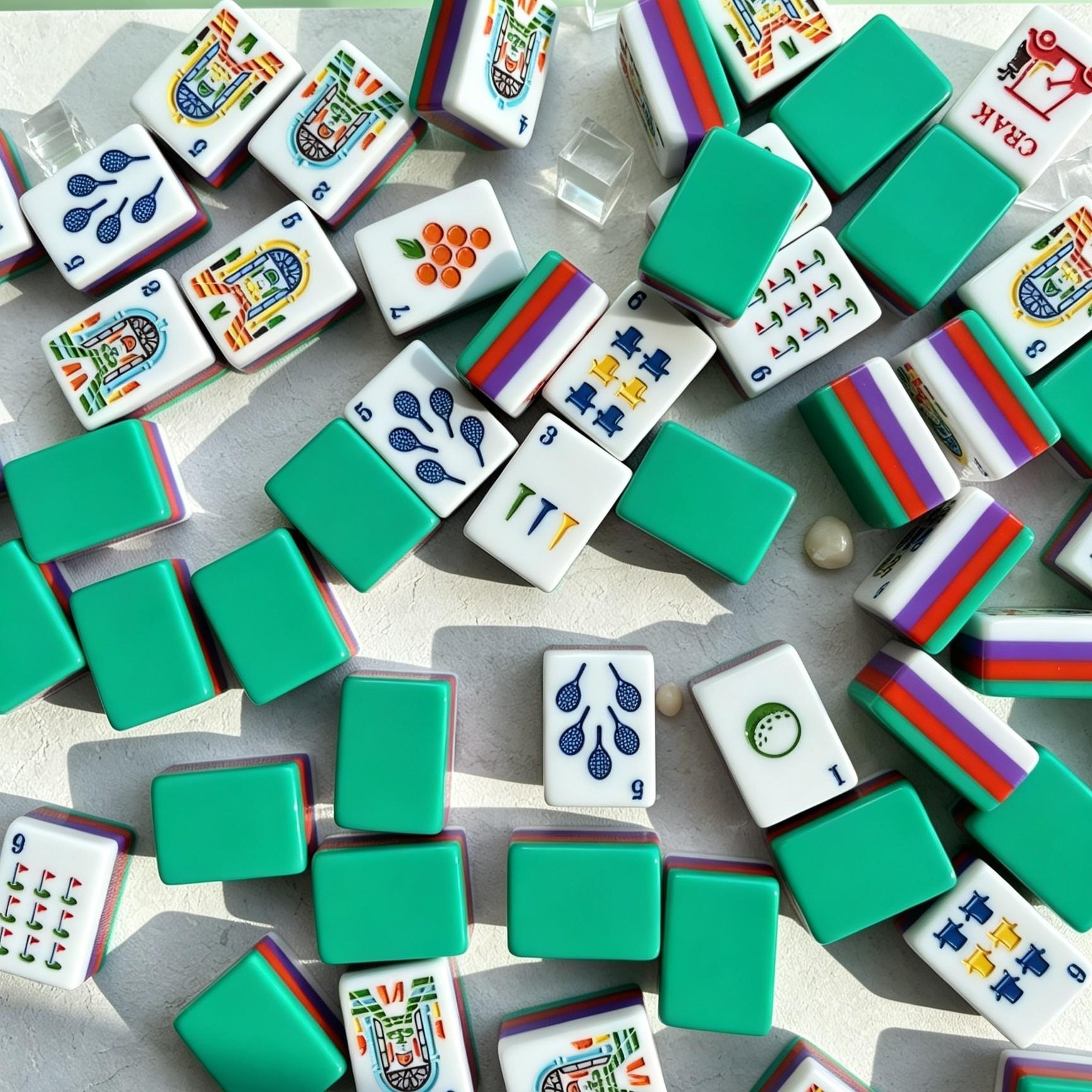 Palm Springs Jade Mahjong Tiles product view 3