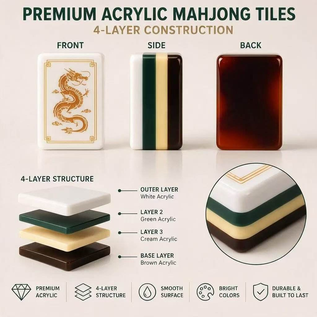Imperial Tortoiseshell Mahjong Tiles product image