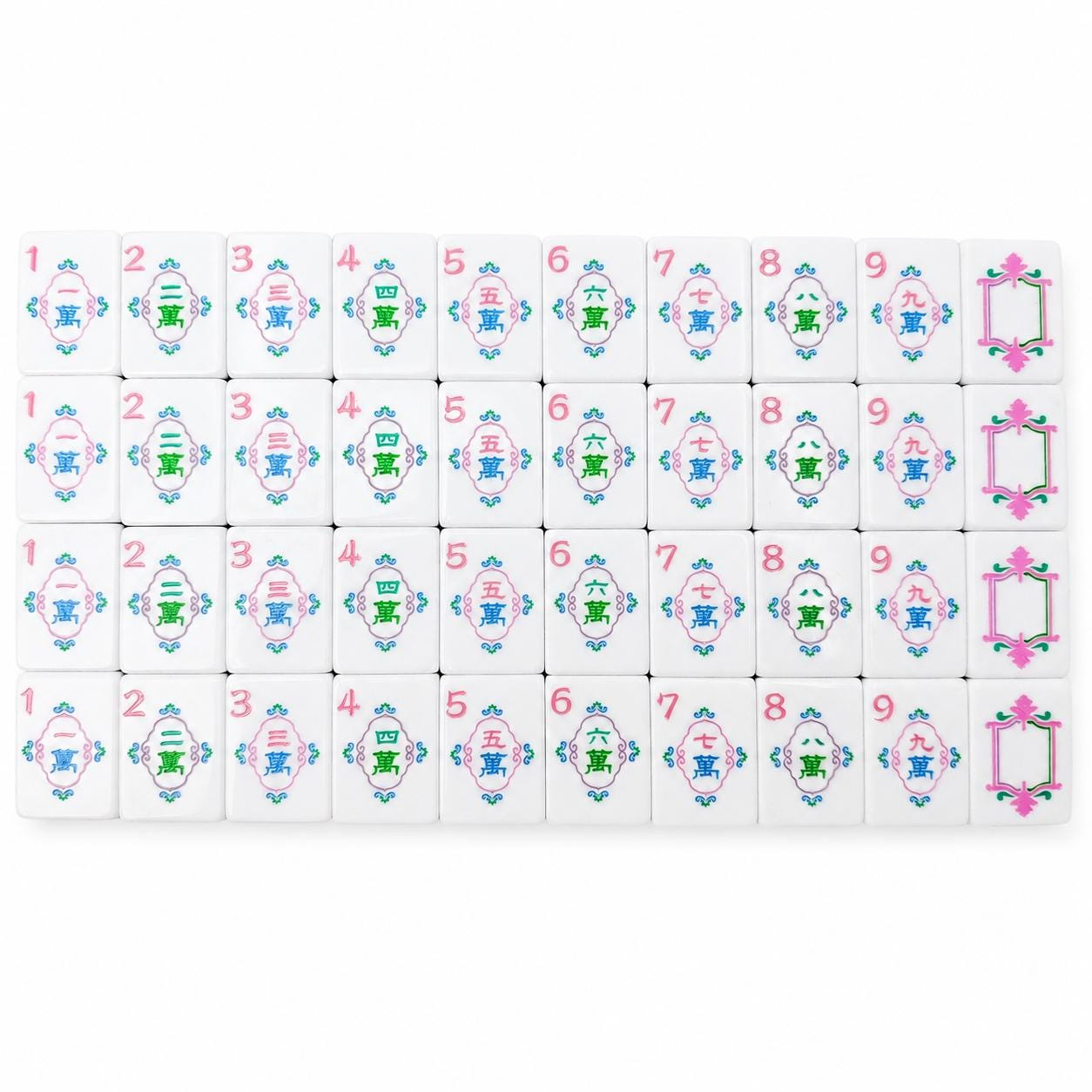 Azure Pearl Mahjong Tiles product view 4