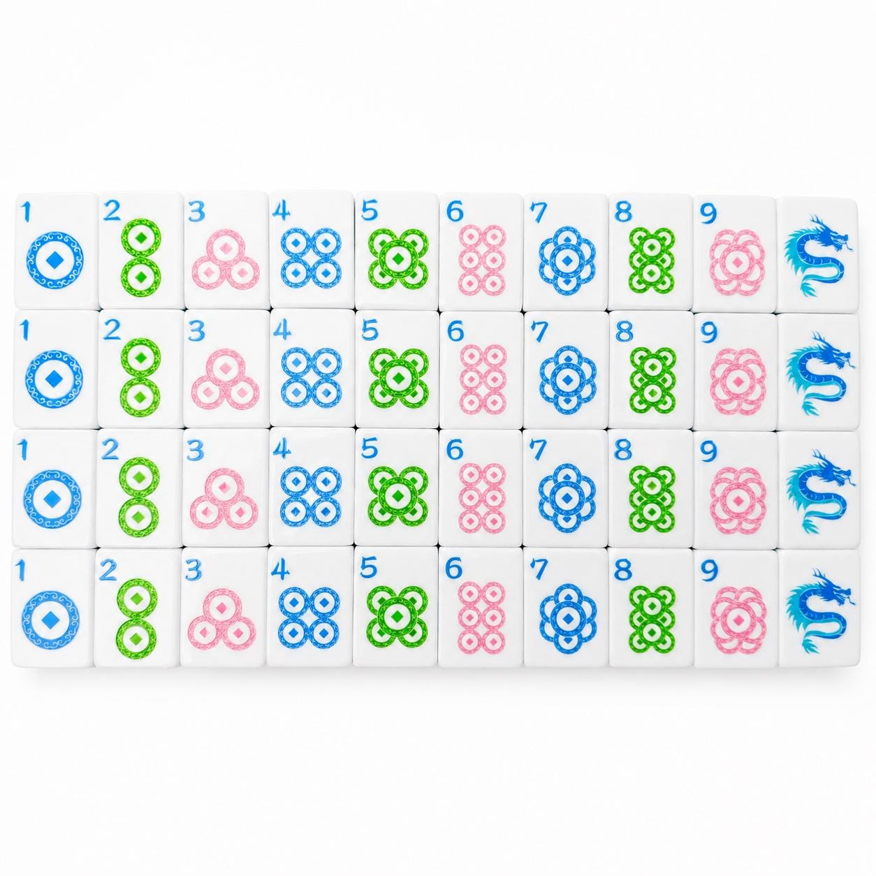 Pink Glitter Mahjong Tiles product view 3