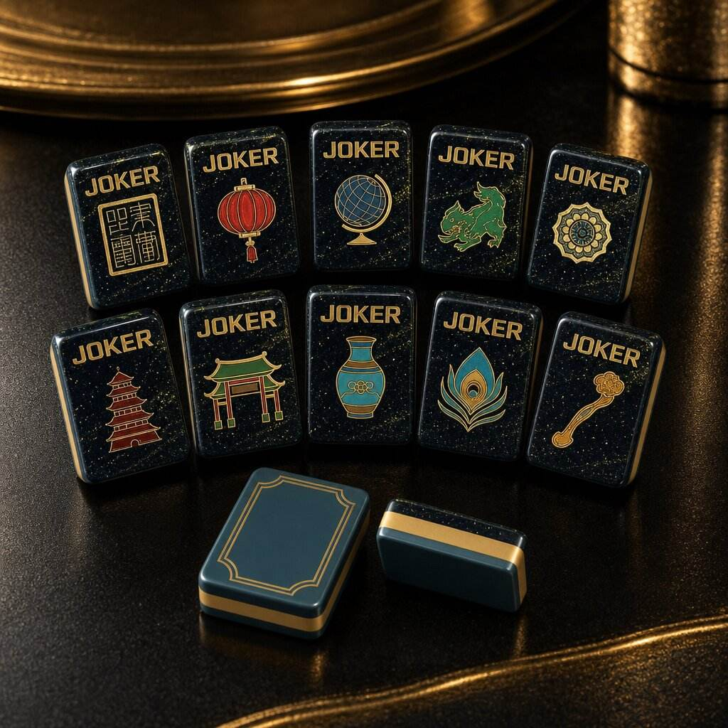 Midnight Dynasty American Mahjong Tiles by Mahjong At Four