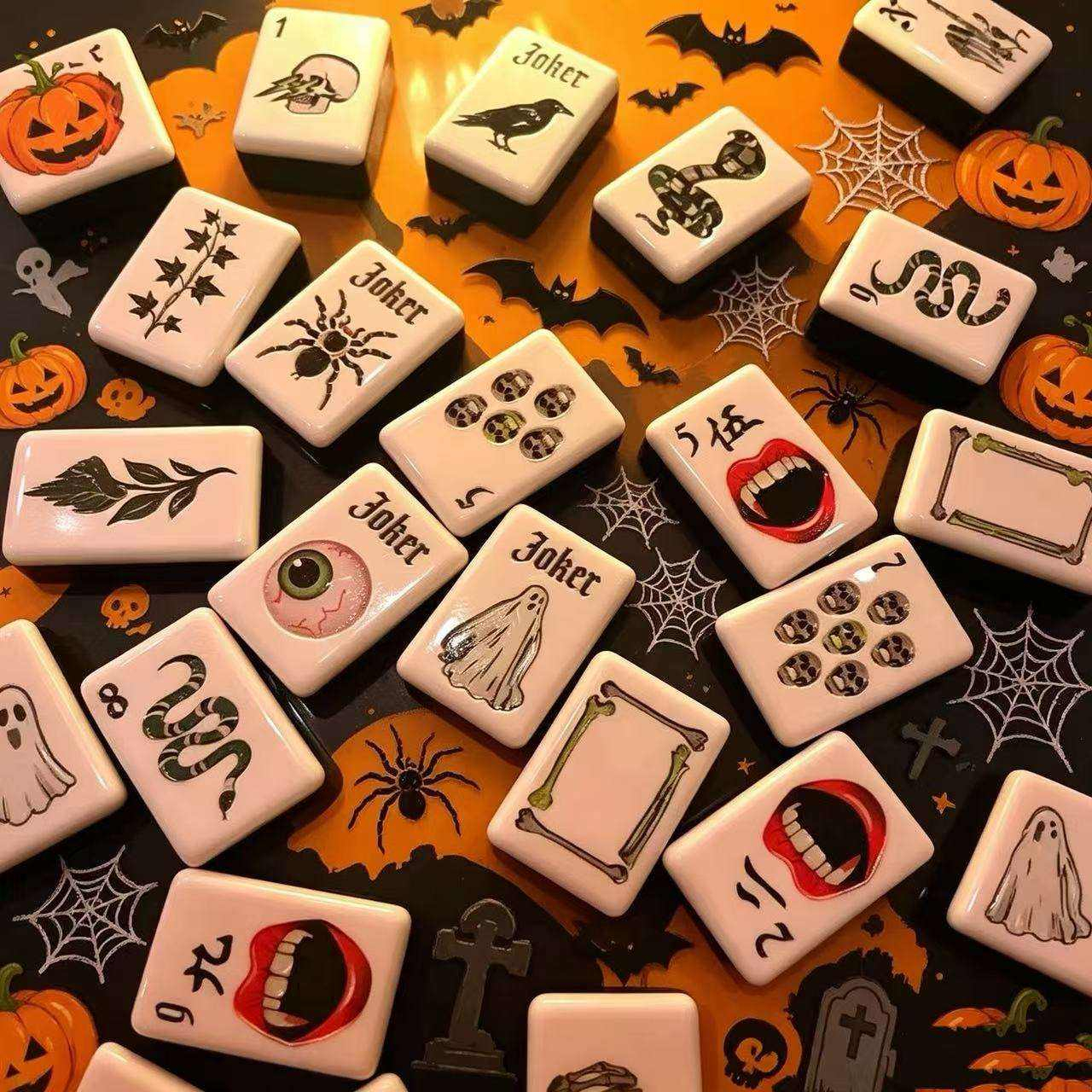 Halloween Mahjong Tiles by Mahjong At Four