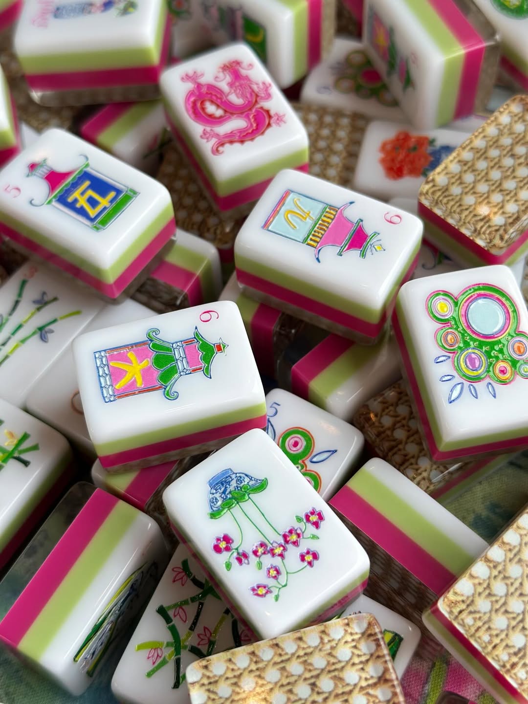 Chinoiserie Garden Mahjong Tiles product view 8