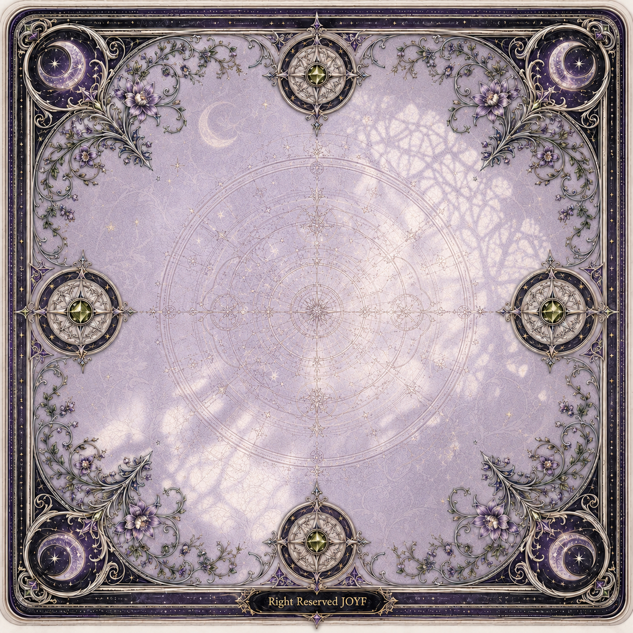 Black Halloween Mahjong Mat product image