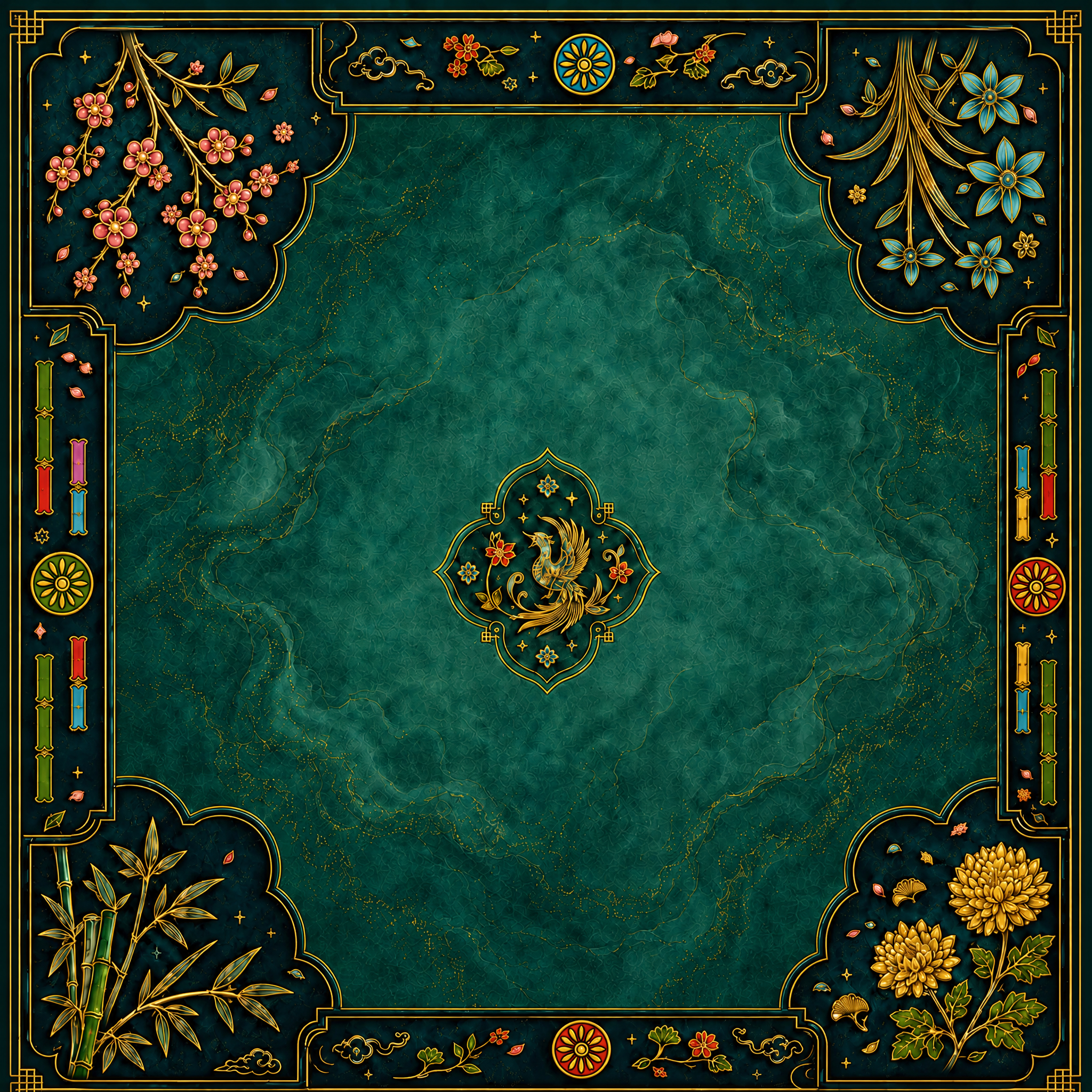 Dark Green Mahjong Mat product image