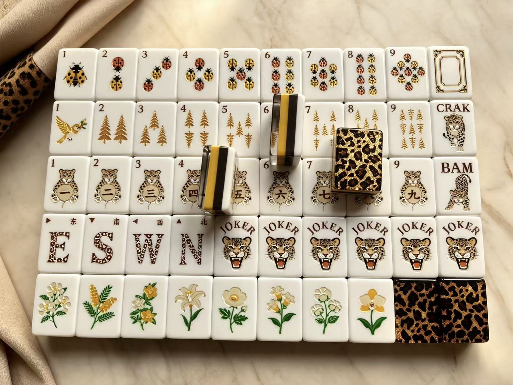 Leopard Luxe Mahjong Tiles product view 3