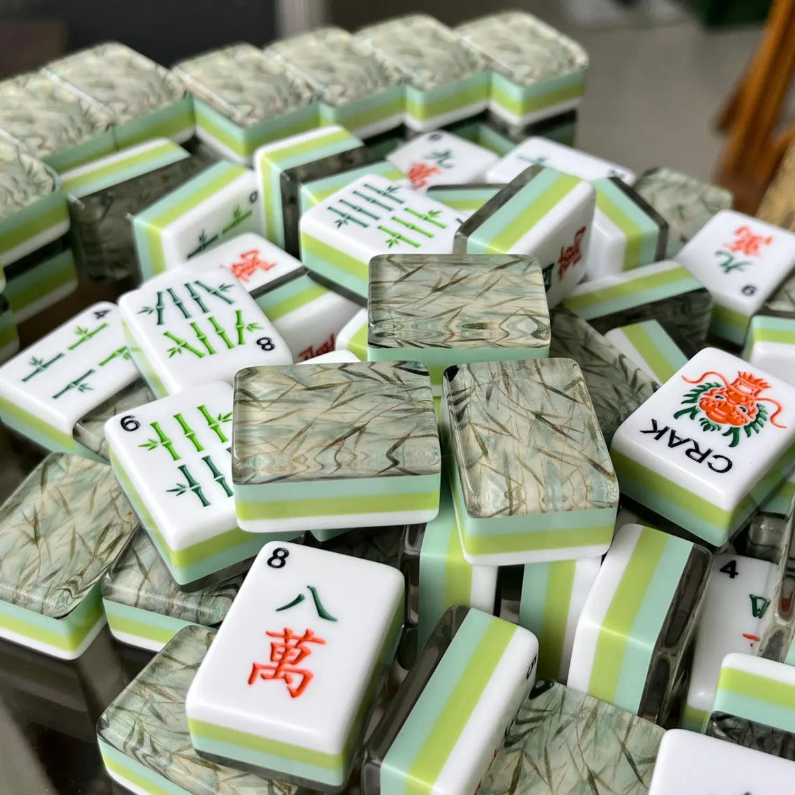 Bamboo Leaf Green Mahjong Tiles product view 2
