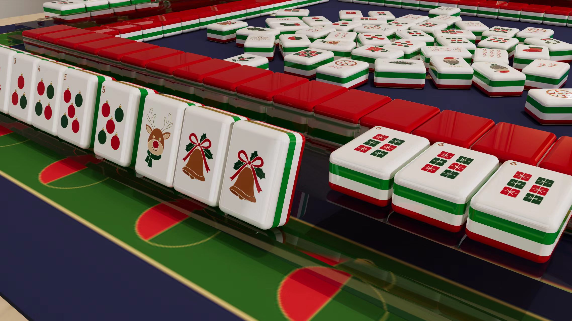 Christmas Cheer Mahjong Tiles product view 3
