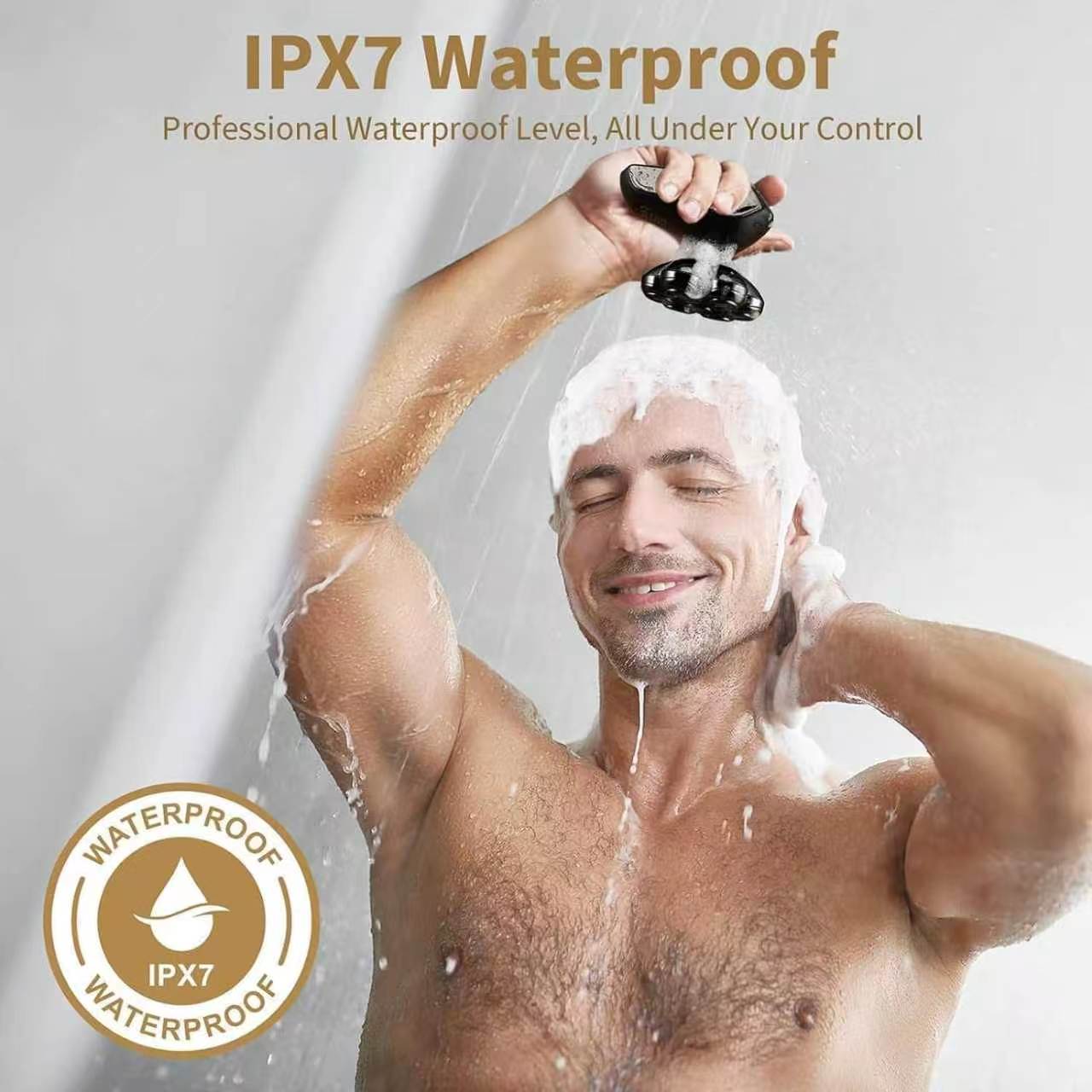 Head Shavers for Bald Men: 5 in 1 Electric Razor - IPX7 Waterproof Shaving Grooming Kit for Balder - Turbo Speed & Precision Blade (Ink Black)