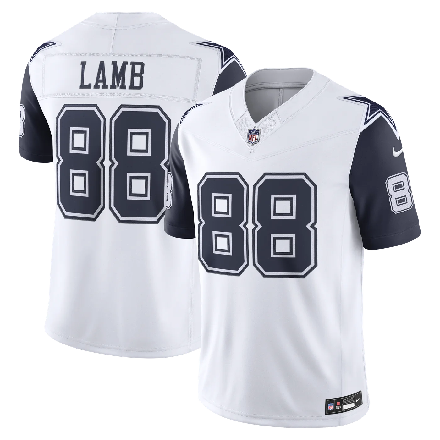 CeeDee Lamb Dallas Cowboys Alternate Vapor F.U.S.E. Stitched Limited Jersey - White-ProSportsKit