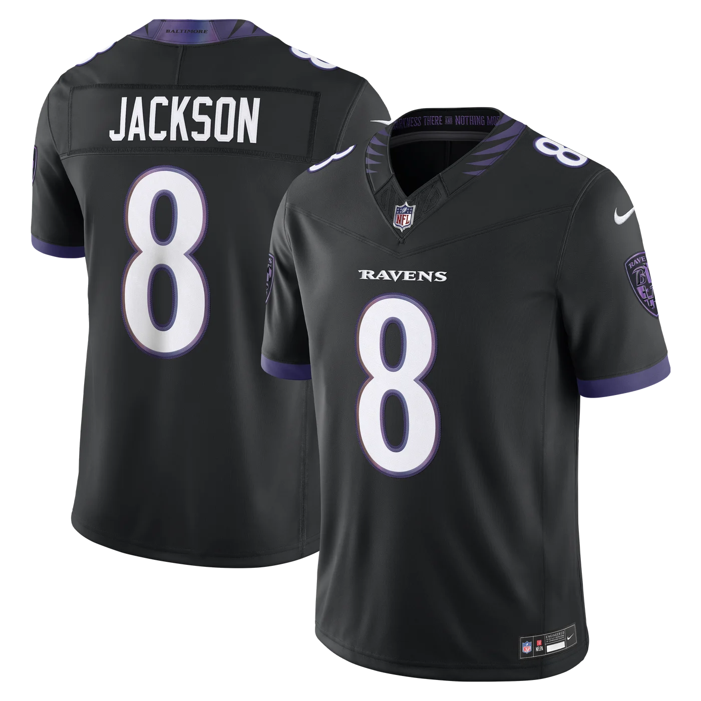 Lamar Jackson Baltimore Ravens Alternate Alternate Vapor F.U.S.E. Stitched Limited Jersey - Black-ProSportsKit