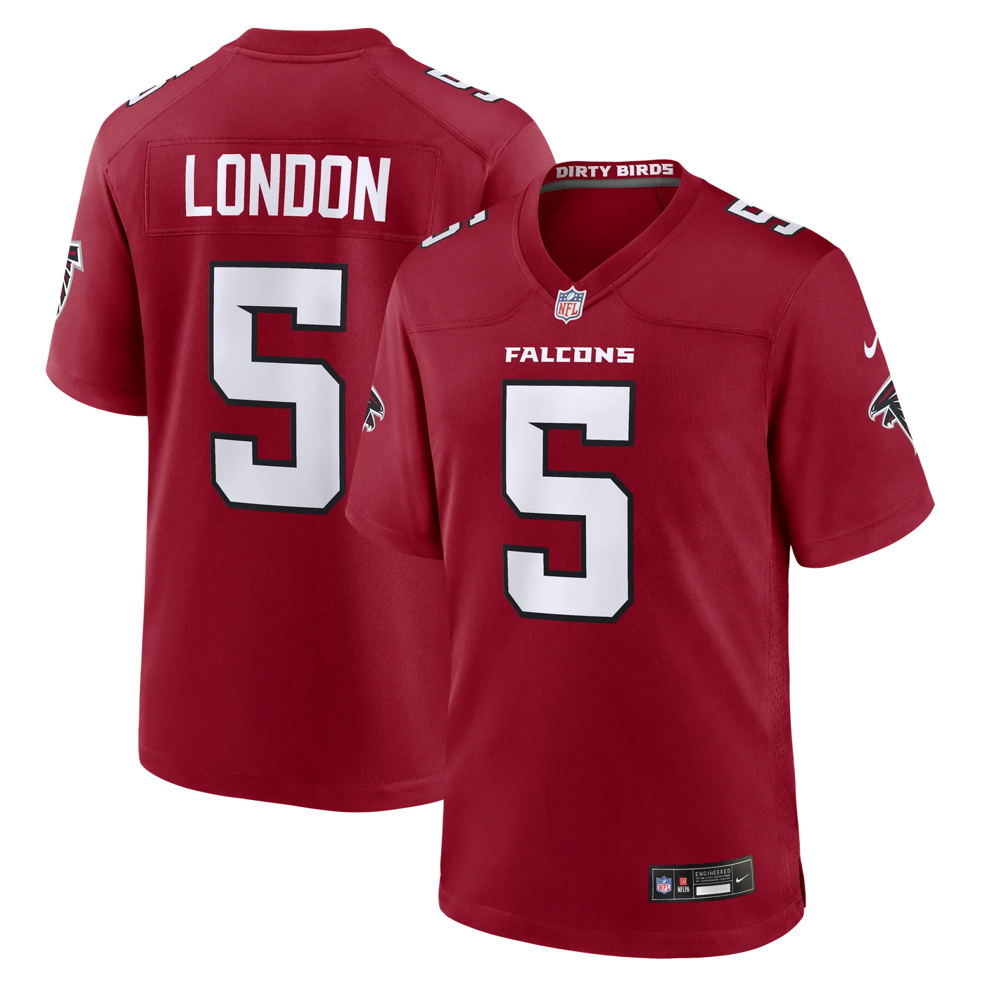 Drake London Atlanta Falcons Game Jersey - Red-ProSportsKit