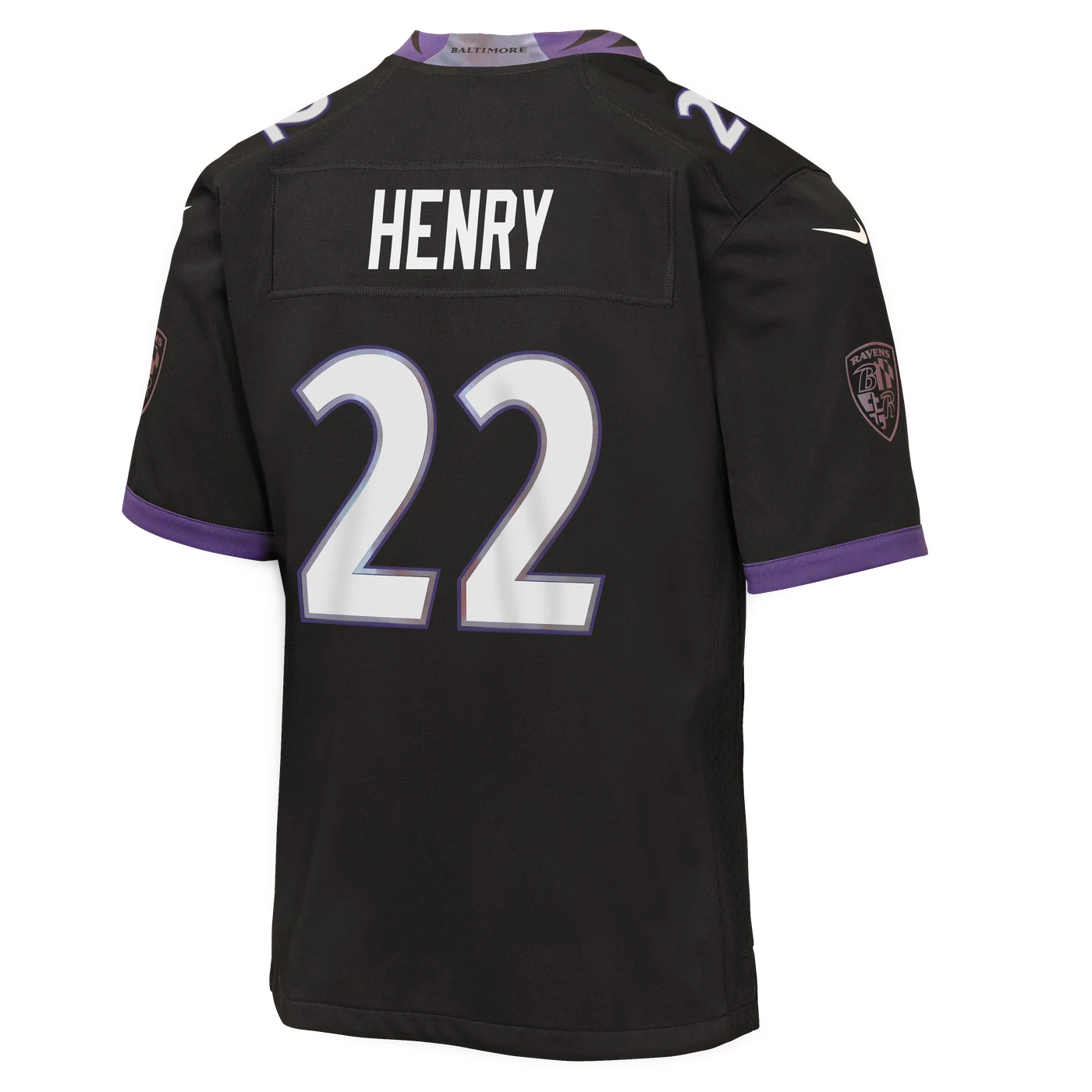 Derrick Henry Baltimore Ravens Youth Alternate Game Jersey - Black-ProSportsKit