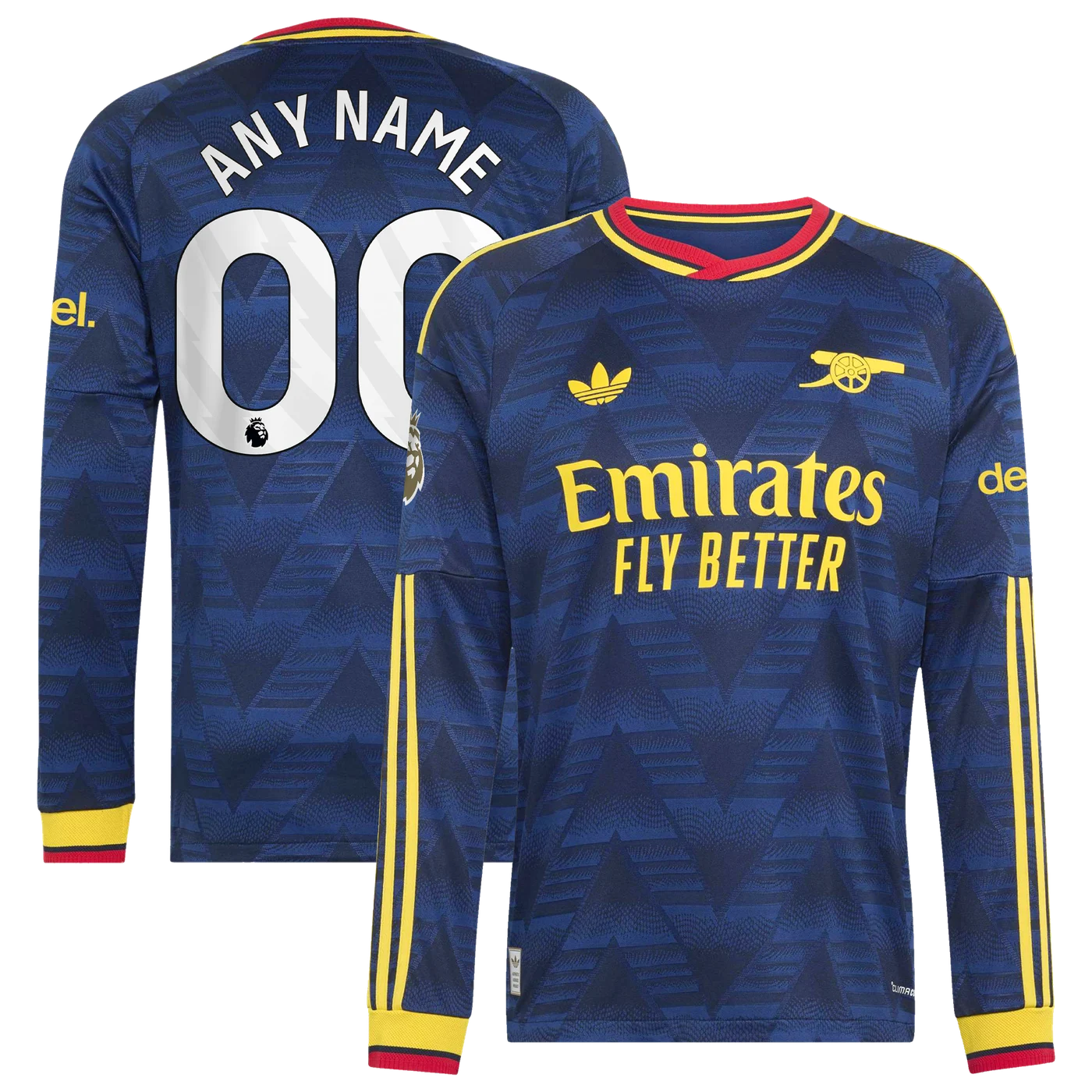 Arsenal 2026/27 Away On-Field Custom Long Sleeve Jersey - Navy-ProSportsKit