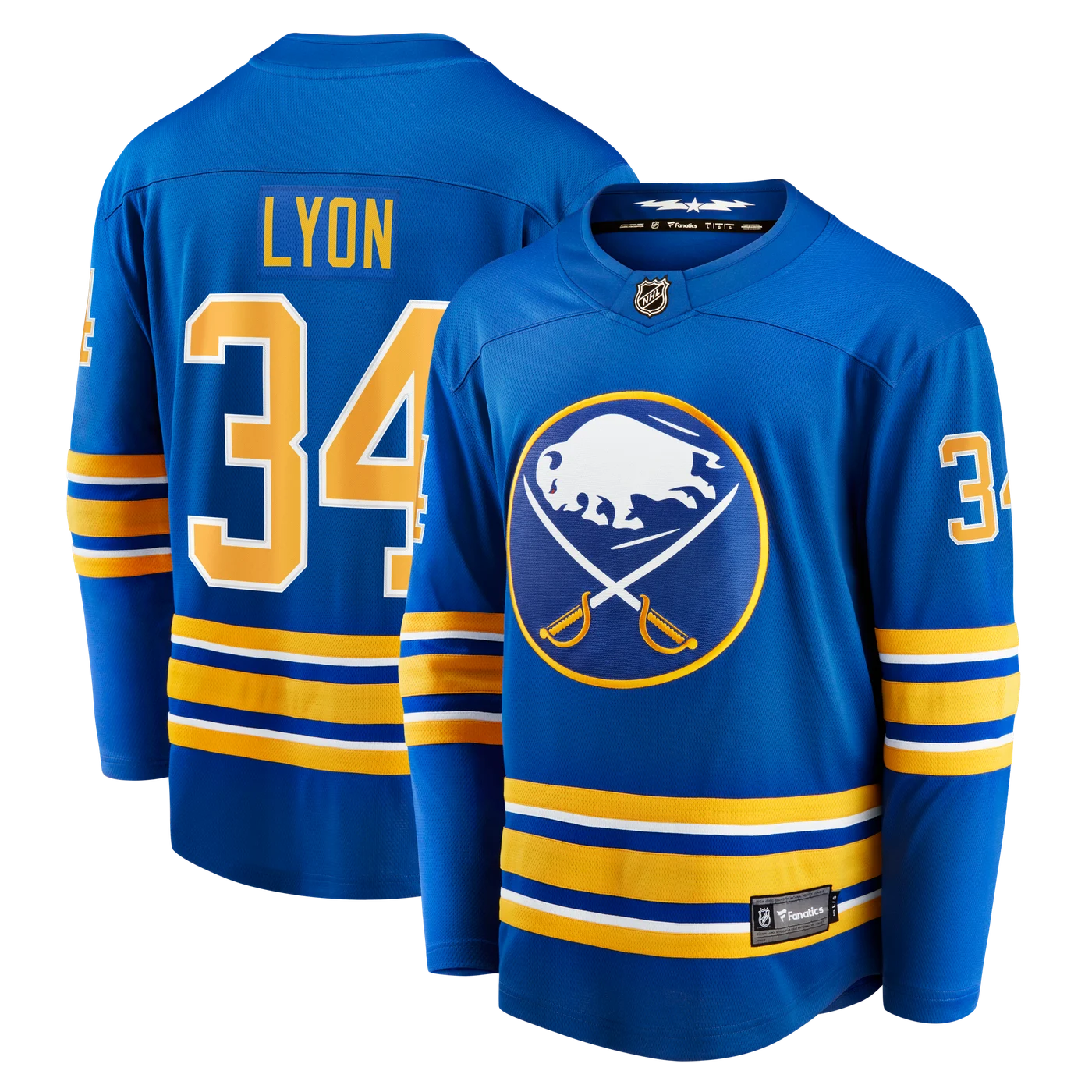 Alex Lyon Buffalo Sabres Home Breakaway Jersey - Royal-ProSportsKit