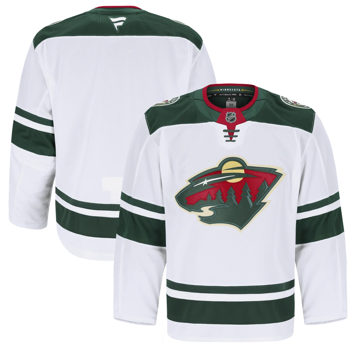 Minnesota Wild Away Pro Jersey - White-ProSportsKit