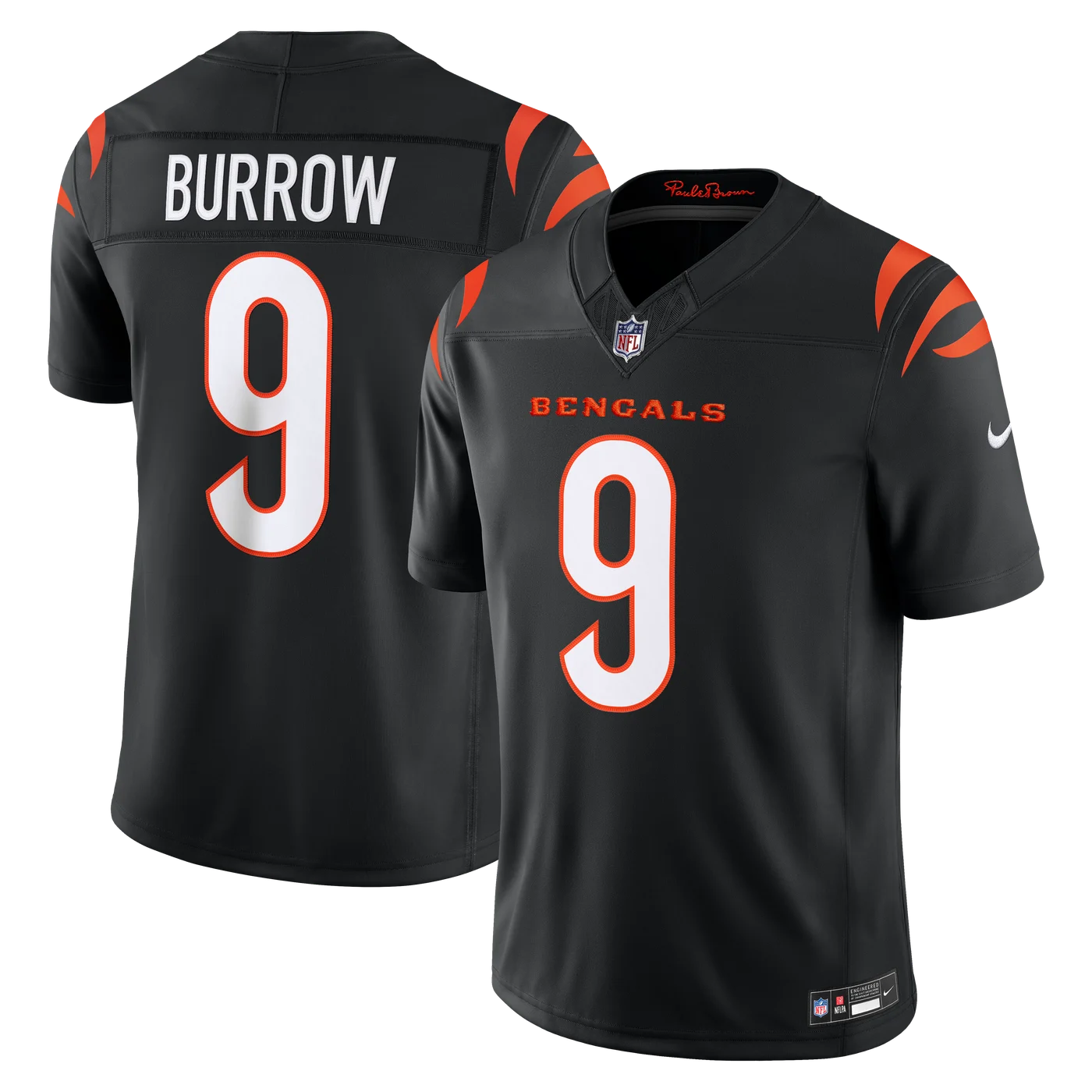 Joe Burrow Cincinnati Bengals Team Vapor F.U.S.E. Stitched Limited Jersey - Black-ProSportsKit