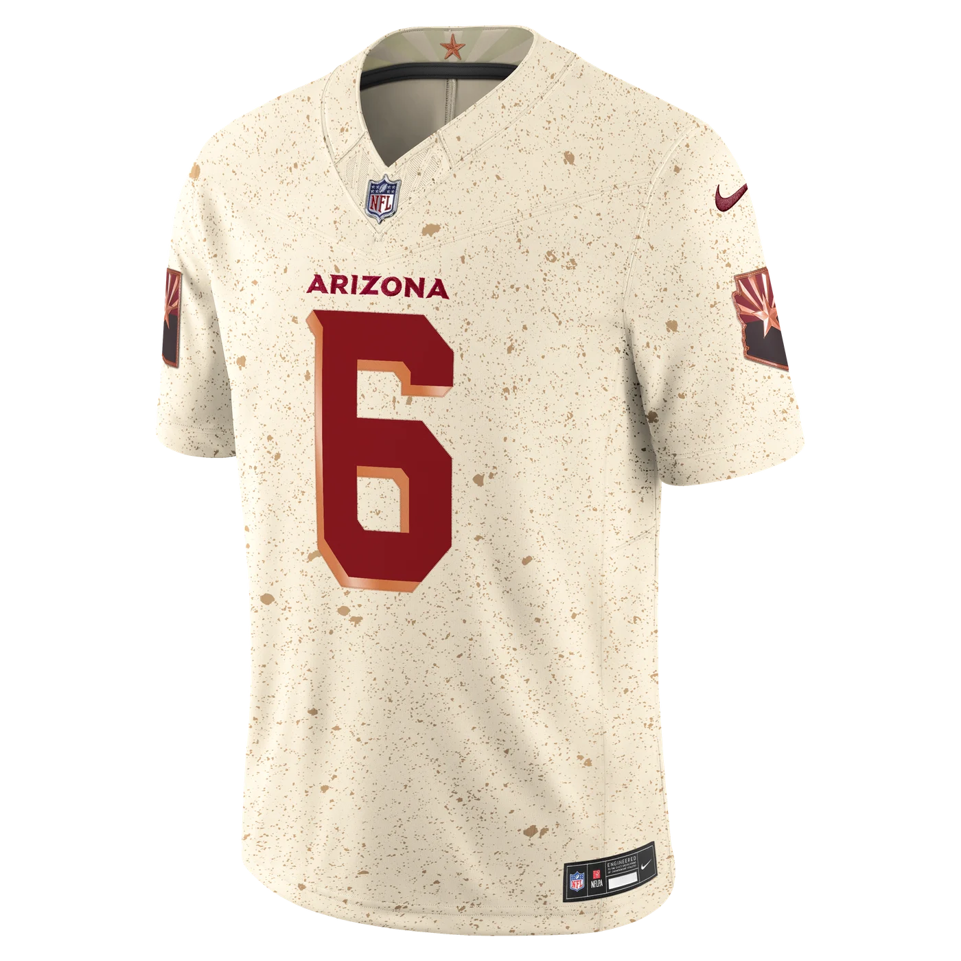 James Conner Arizona Cardinals 2025 Rivalries Collection Stitched Limited Jersey - Natural-ProSportsKit
