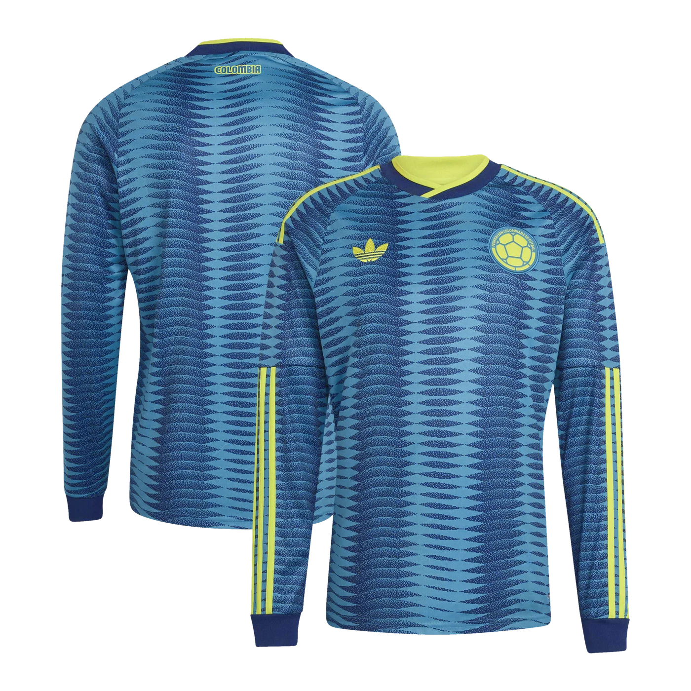 Colombia National Team 2026 Away Replica Long Sleeve Jersey - Turquoise-ProSportsKit