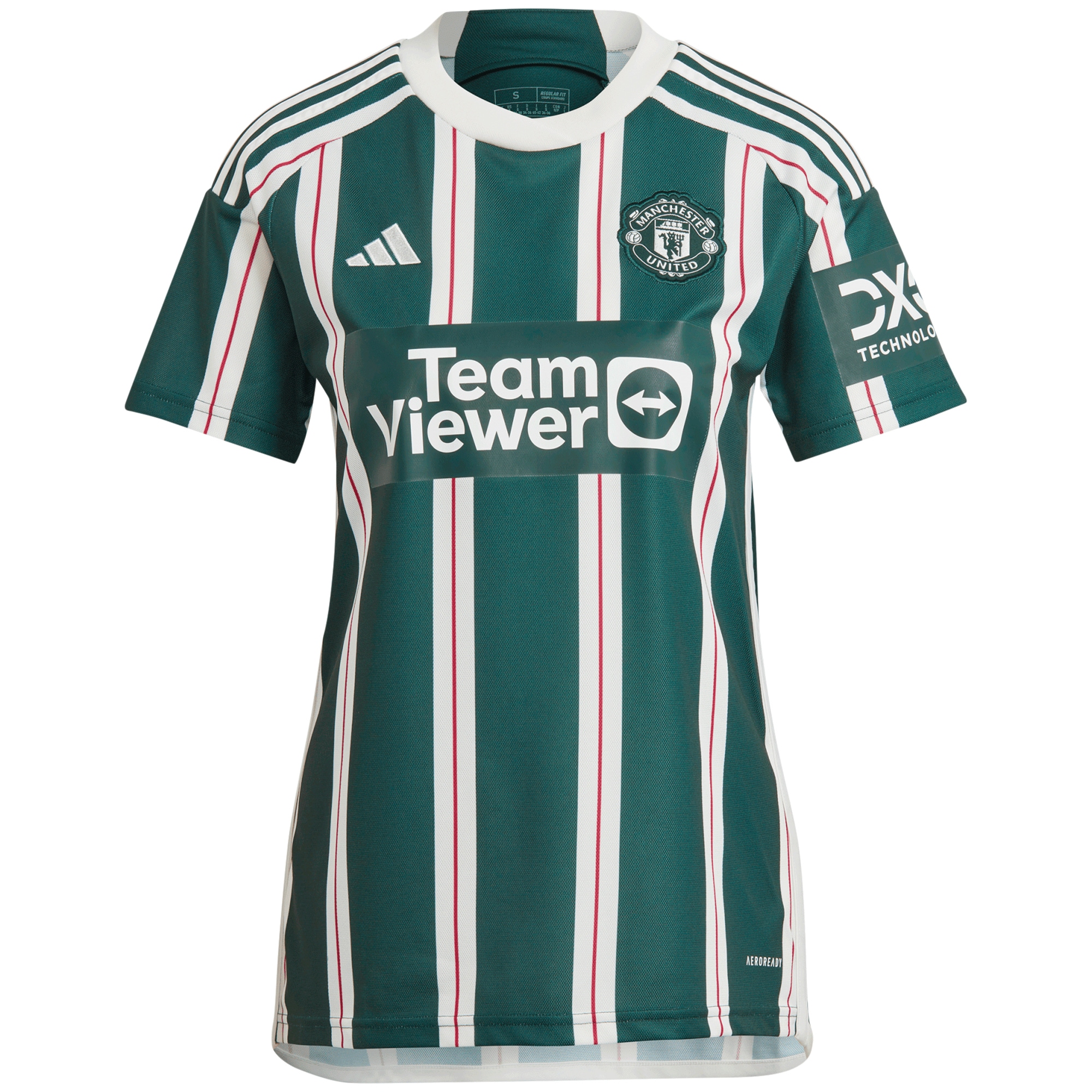 Jonny Evans Manchester United Women's 2023/24 Away Replica Player Jersey?�C Green-ProSportsKit