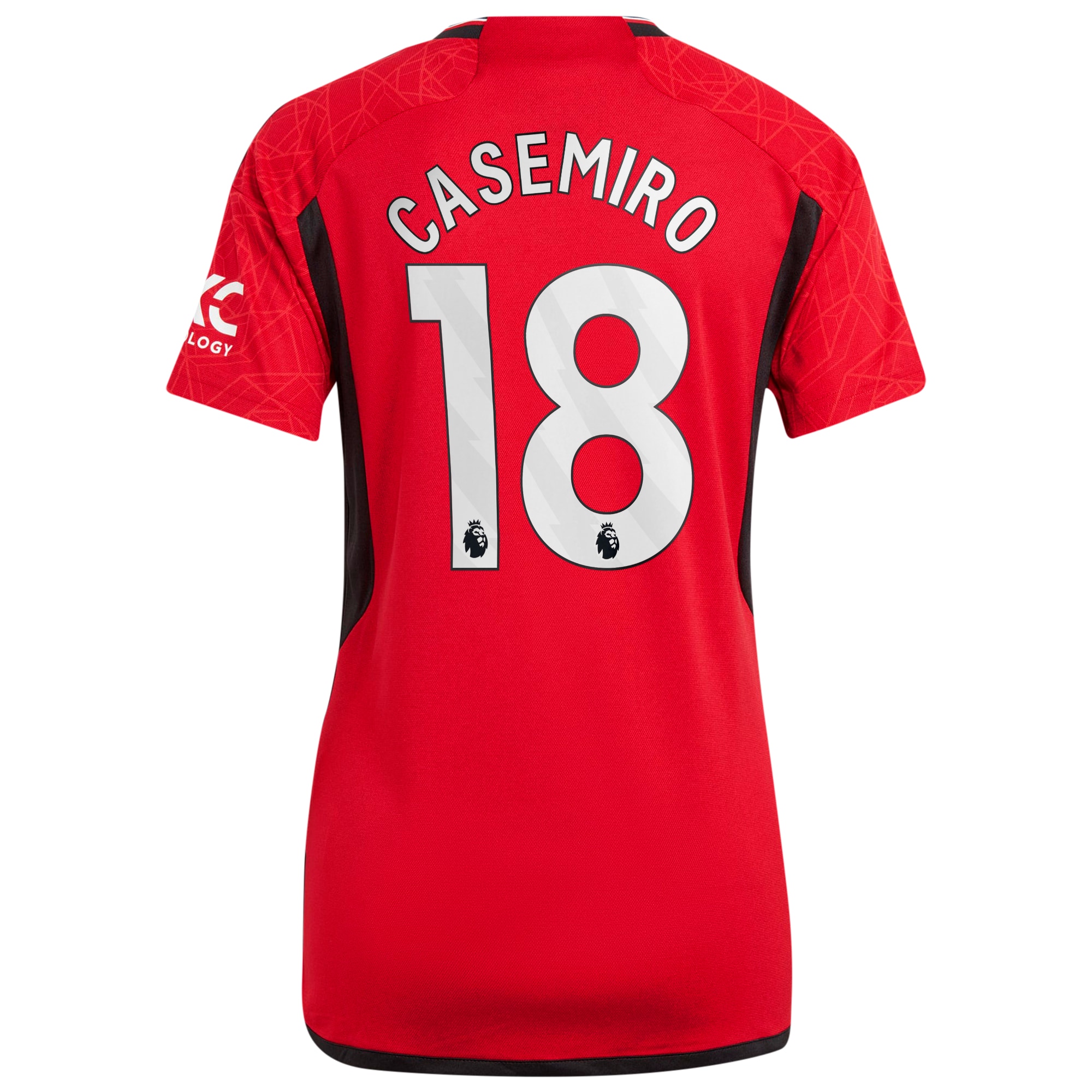 Casemiro Manchester United Women's 2023/24 Home Replica Player Jersey - Red-ProSportsKit