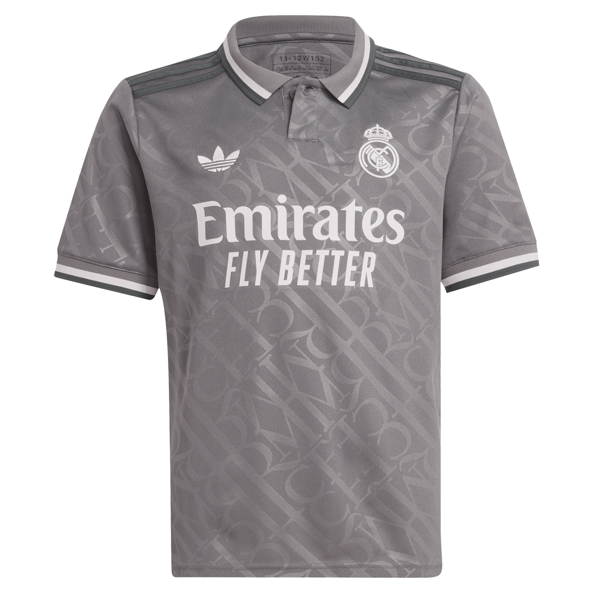 Real Madrid Originals Youth 2024/25 Third Replica Custom Jersey - Charcoal-ProSportsKit