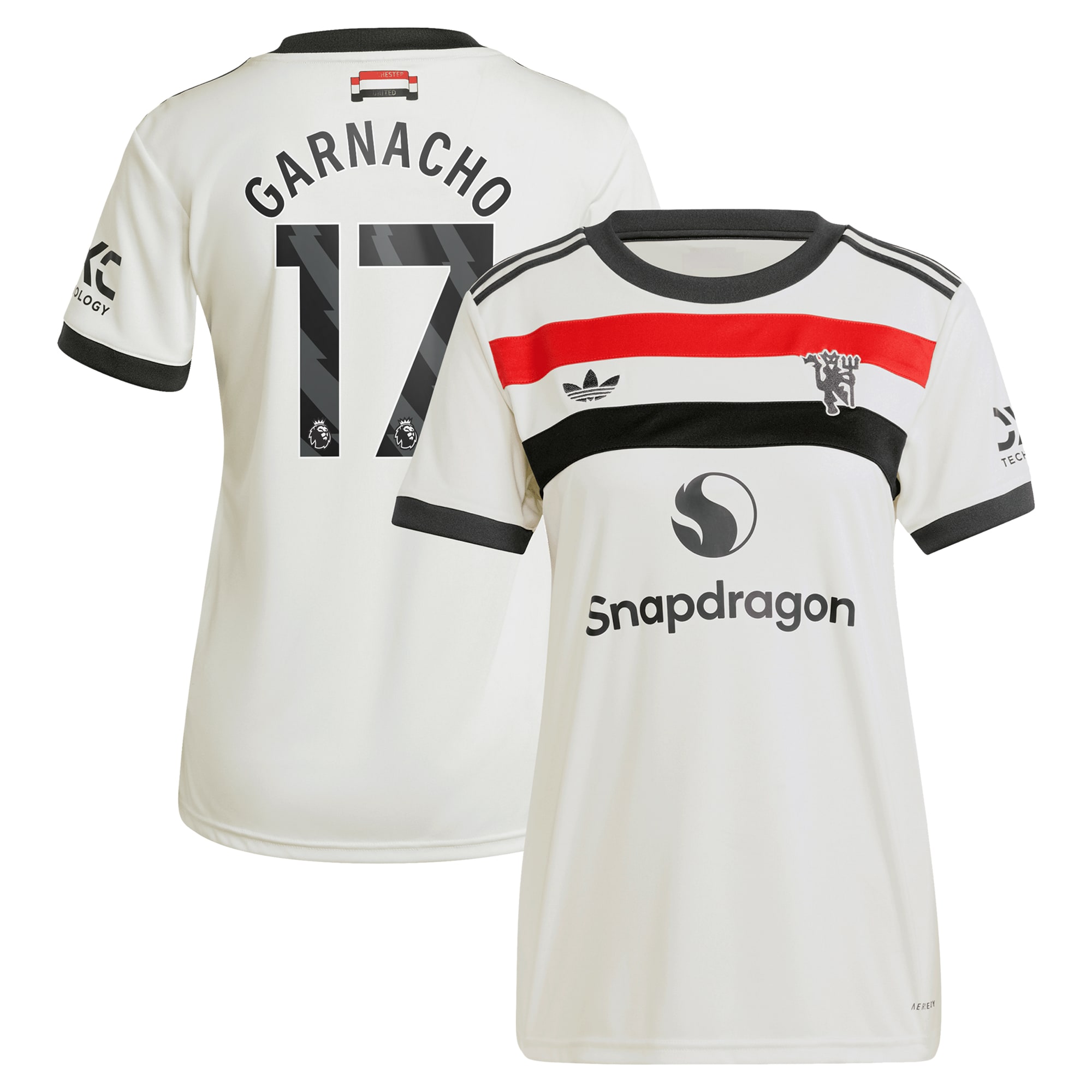 Alejandro Garnacho Manchester United Originals Women's 2024/25 Third Replica Jersey - Cream-ProSportsKit
