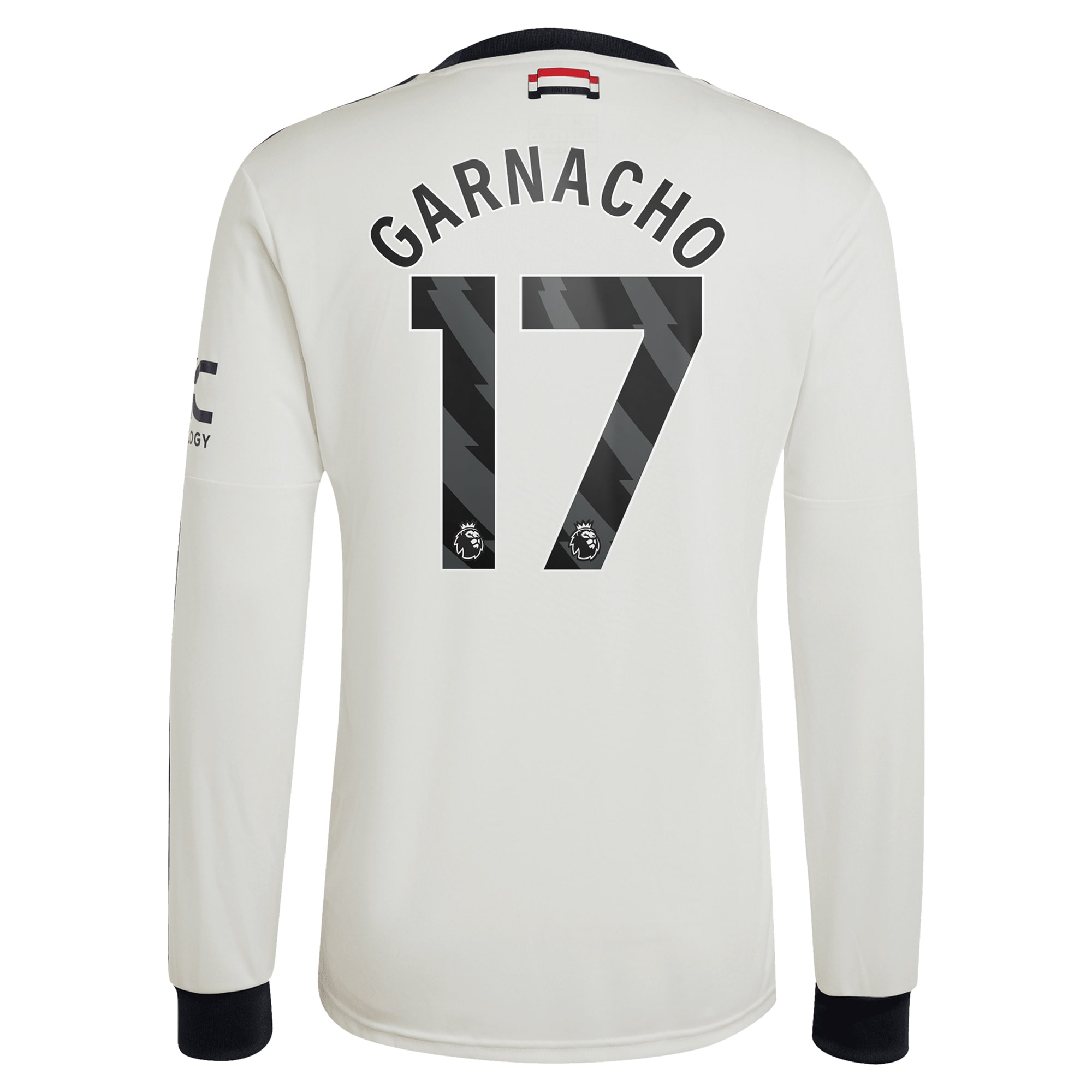 Alejandro Garnacho Manchester United Originals 2024/25 Third Replica Long Sleeve Jersey - Cream-ProSportsKit
